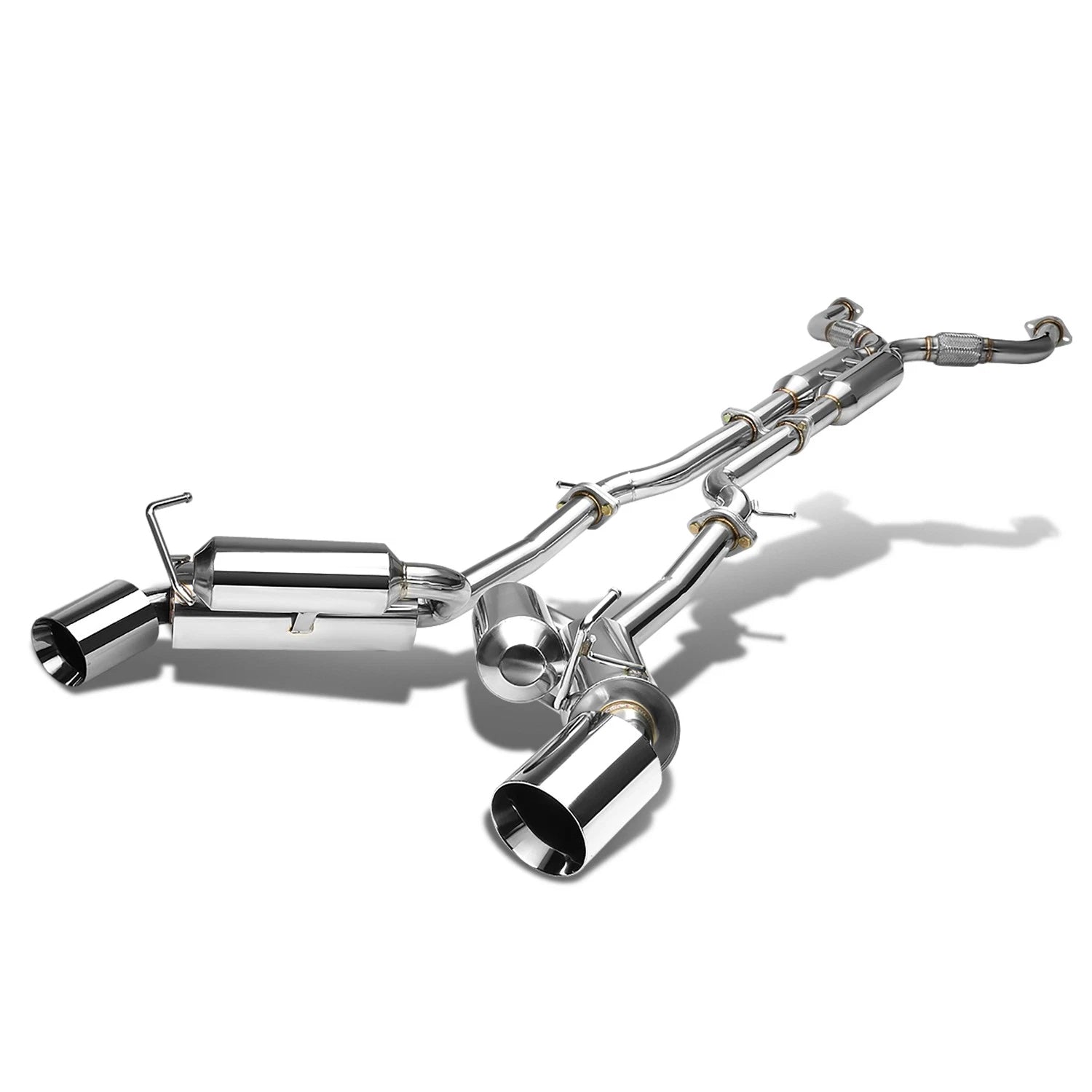 Fit 09-20 370z Z34 Vq37 4.5" Rolled Tip Muffler | Built Supply Co