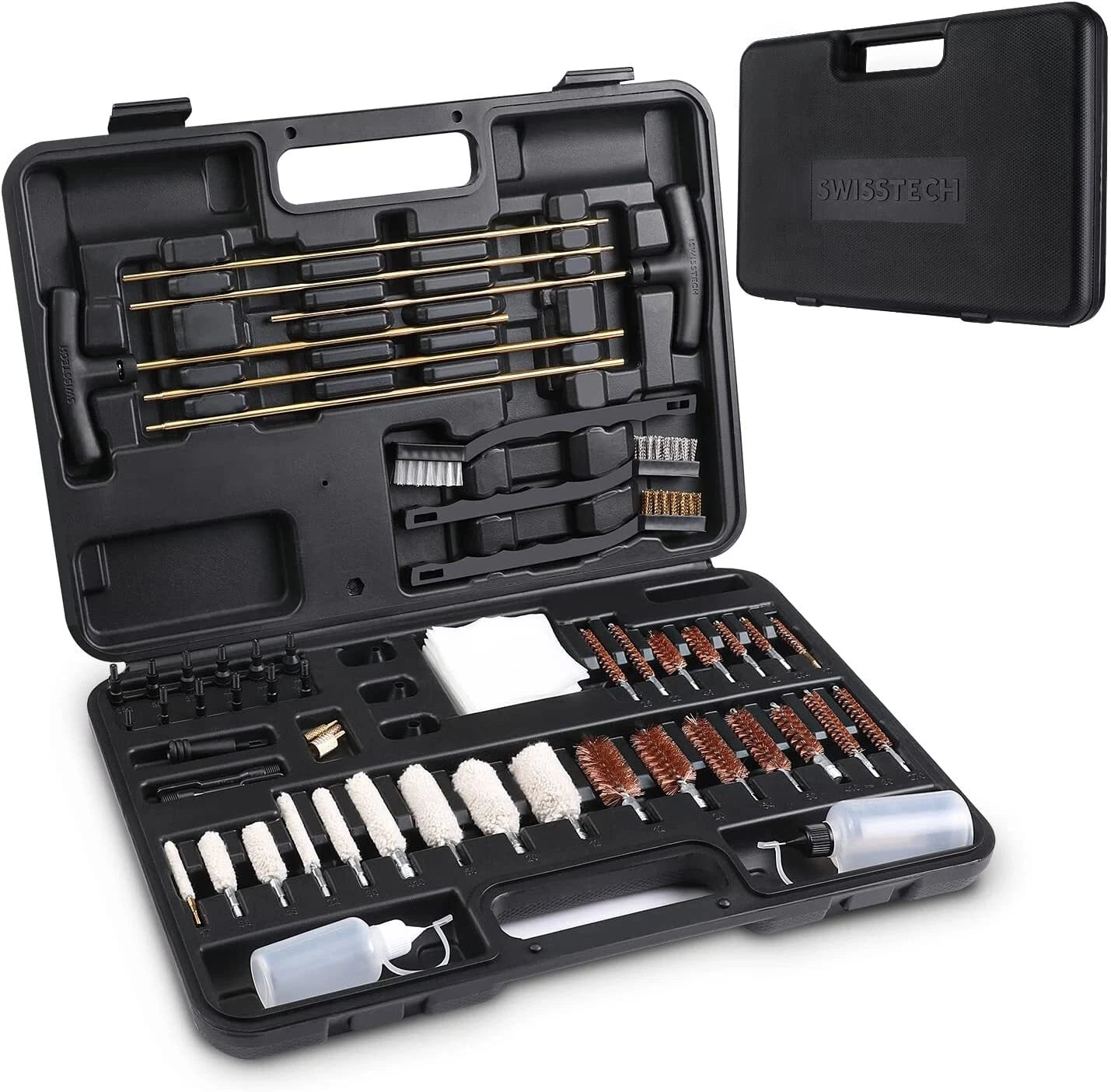 Swiss+tech Pistols Rifle Gun Cleaning Kit Metal Brushes Gun Cleaning