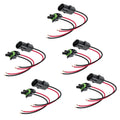 5 Pairs Ols 2-wire Weather Pack Connector Kit Assembled With 6" 16