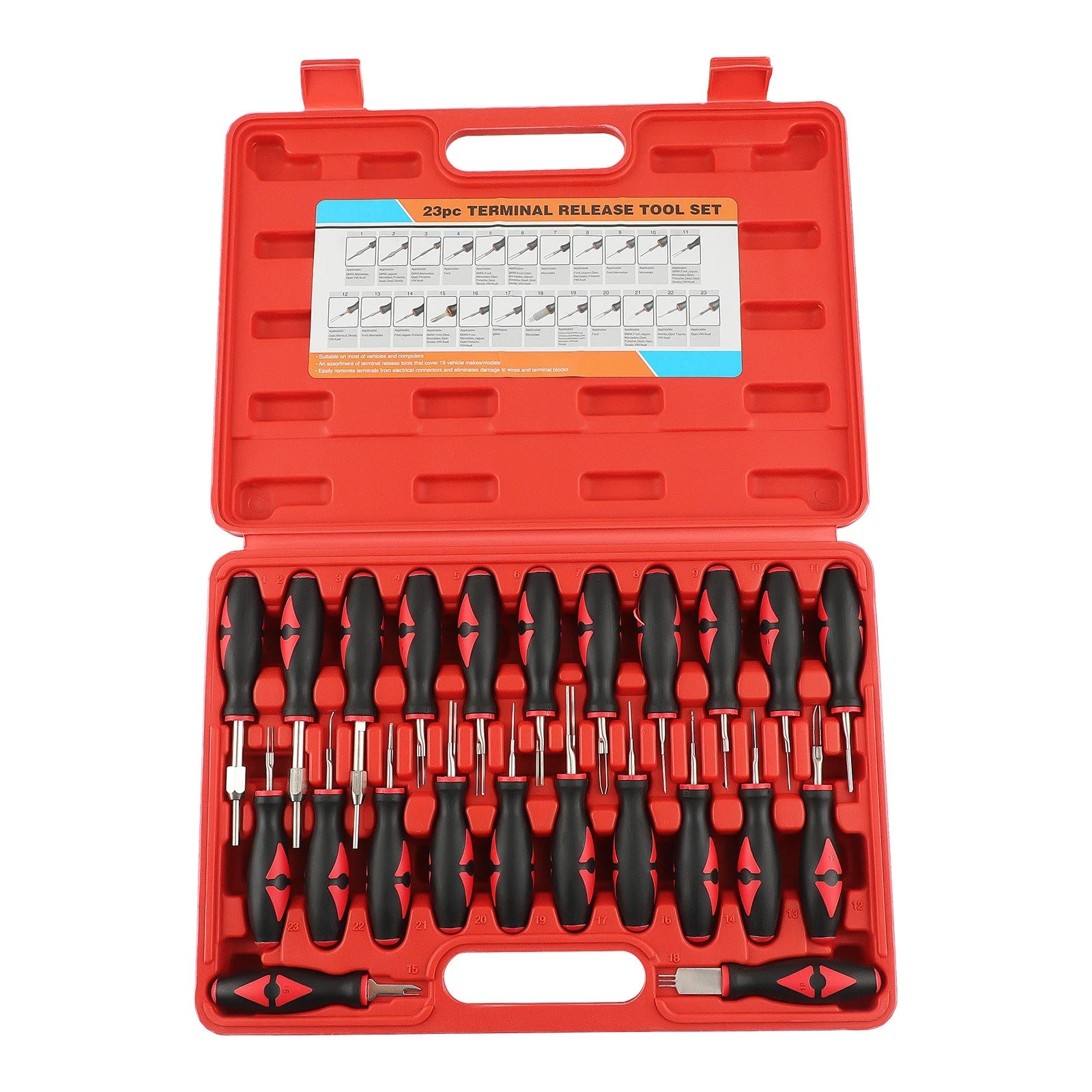 23pcs Wire Terminal Block Connector Release Remover Puller Removal Tool Kit new