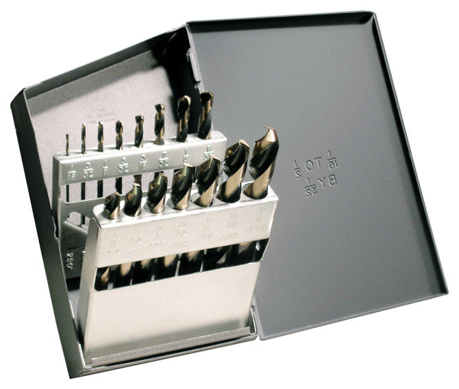 Cle Line 15pc Drill Bit Set Black & Gold HSS