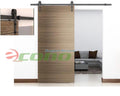6ft Modern Style Black Barn Wood Sliding Door Closet Hardware Track