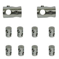 T316 Stainless Steel 3/8" Wire Rope Cross Cable Clamps 3/4 Od Wire
