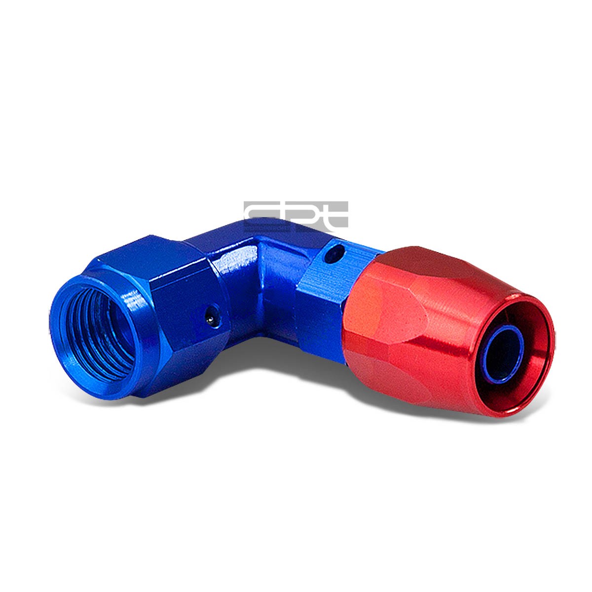4an An4 90 Degree Red/blue Aluminum Anodize Swivel Seal Hose End
