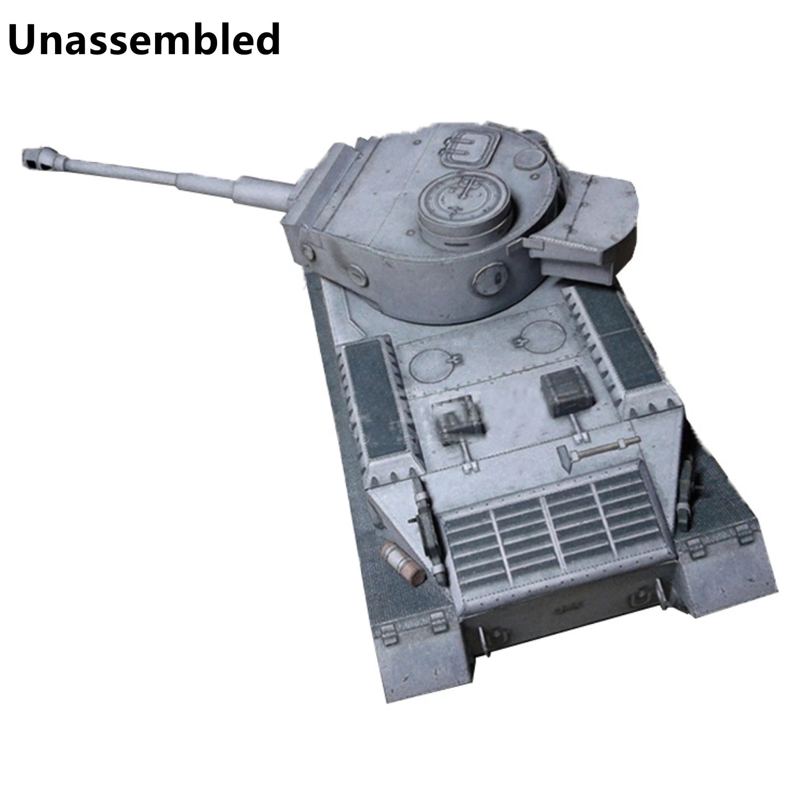 1:35 Ww2 Armoured Fighting Vehicle Vi Tiger(p)heavy Tank Paper Model