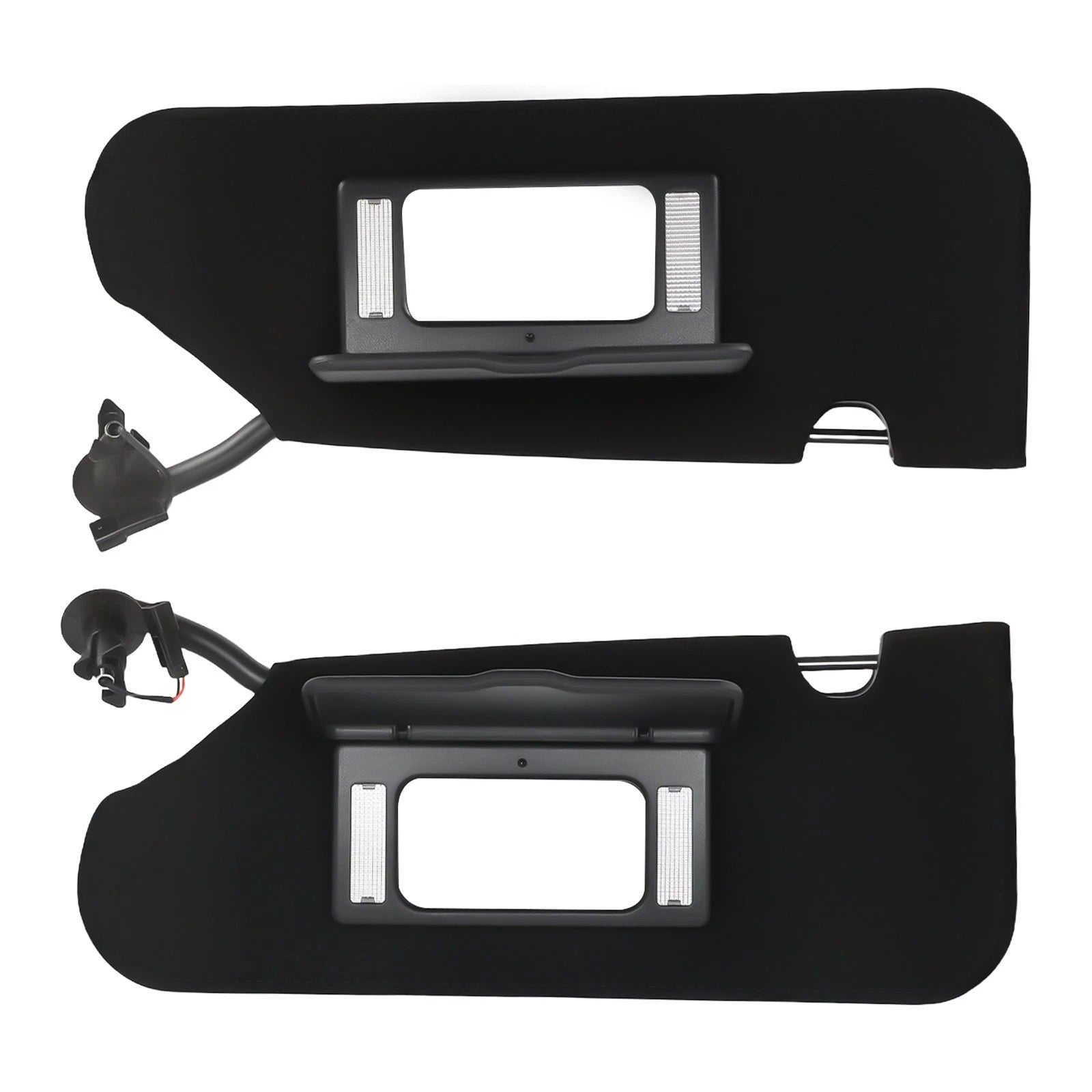 Front Black Sun Visor L+R for Chevrolet Corvette C5 2005-2013 23142243 Set