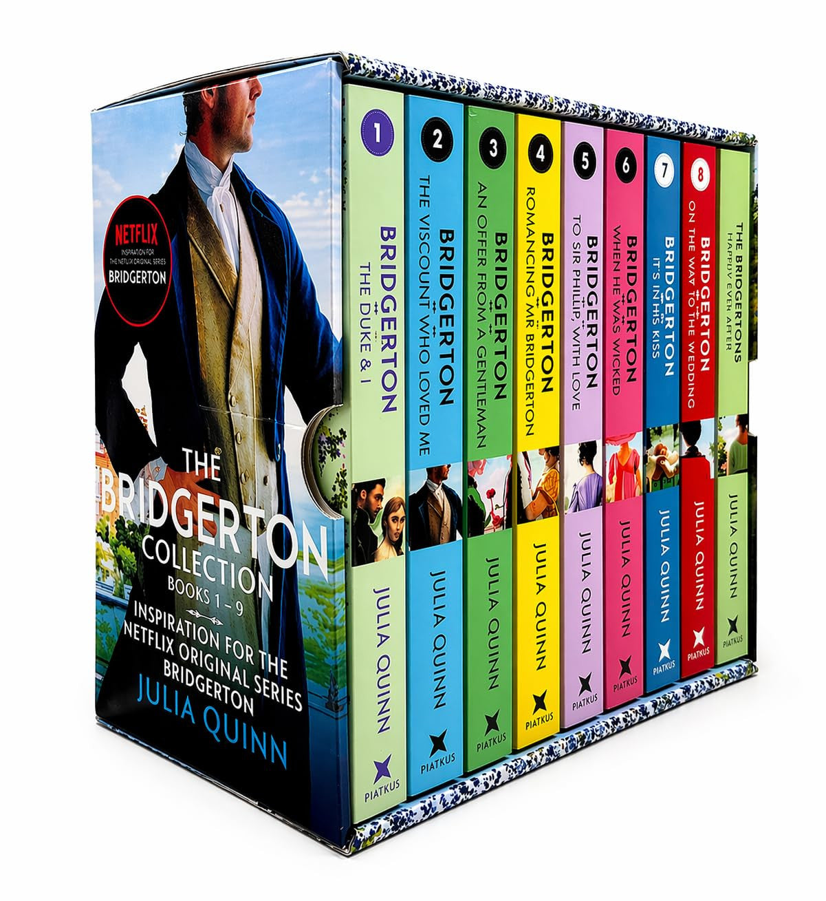 Bridgerton Family Complete Series #1-9 Books Box Set by Julia Quinn