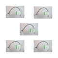 XFITTING 18" Long 3/8" Comp. x 7/8" BC Braided Hose - 5 Pack