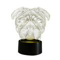 New Kids Toy Gift 3d Illusion Cute Pug Dog Led Night Light Table Desk