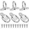 6 Pack D Ring Tie Down Anchors Suitable For Trucks, Vans, Flatbed