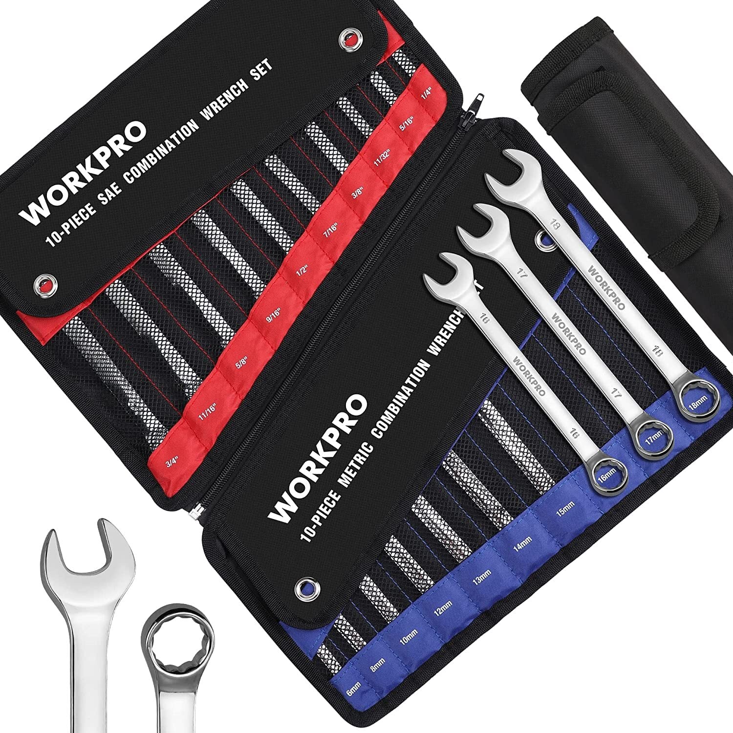 WORKPRO 20PC Combination Wrench Set by WORKPRO