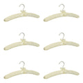 Set Of 15 Inch Length Ivory Smooth Satin Padded Bridal Cloth Hangers