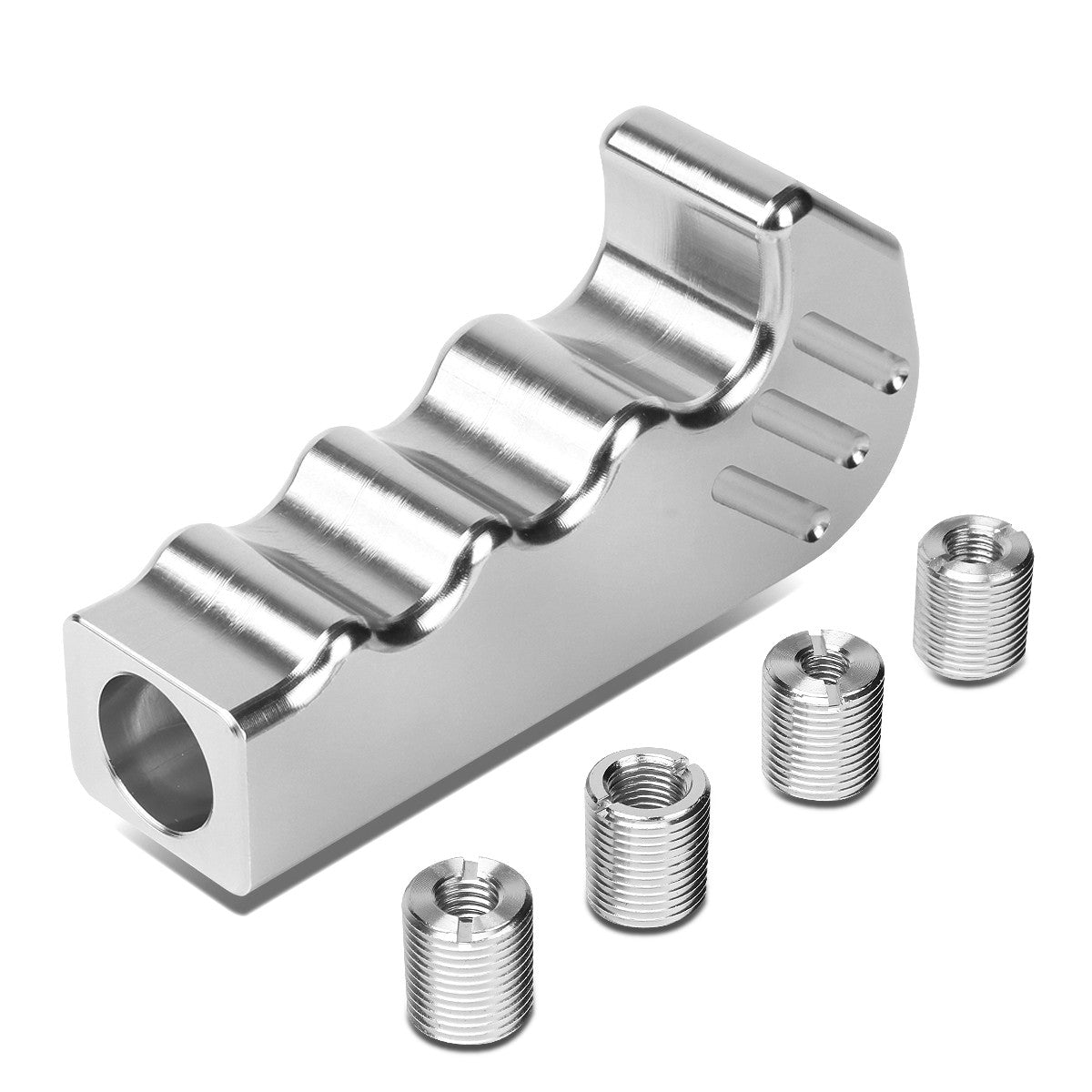 Universal Silver Aluminum Pistol Grip Handle MT Manual Shifter Lever