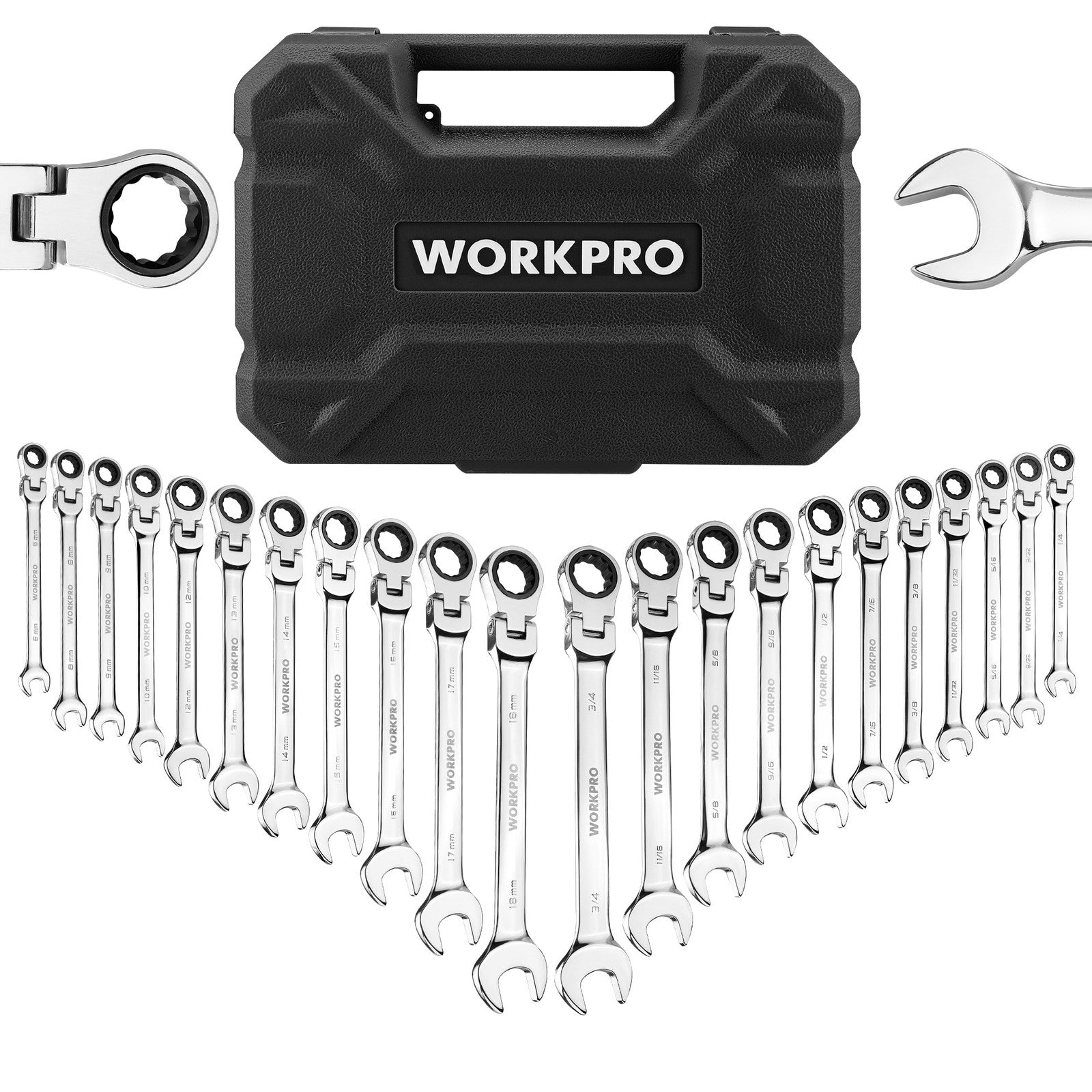 WORKPRO 22-Piece Ratcheting Wrench Set by WORKPRO