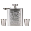7oz Stainless Steel Hip Flask Bottle With 2 Cups For Wine Liqueur