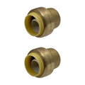 XFITTING 3/4" Push Fit Cap 2 Pack
