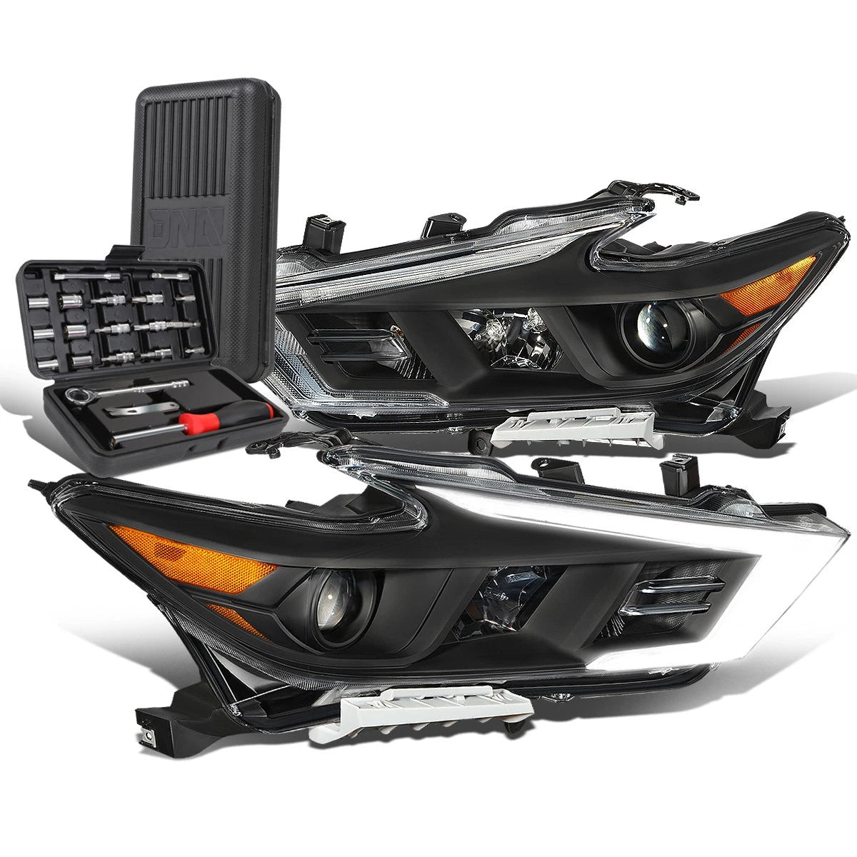 For 2016-2018 Maxima Sl Led Drl Black/amber Corner | Built Supply Co