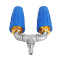 2.5 Orifice 360° Rotating Pressure Washer Dual Turbo Nozzle 1/4"