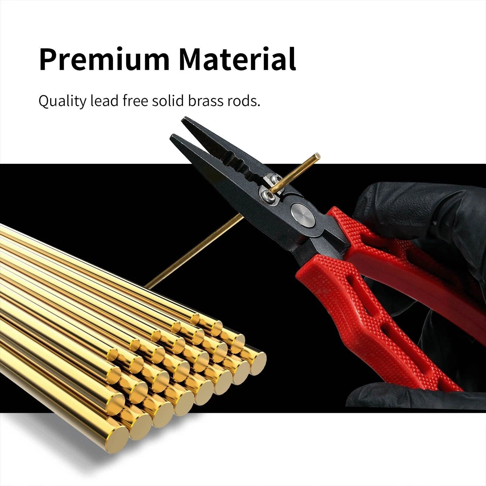 1 Box Brass Bars Model Piling Broken Parts Fixing Toughness Moderate