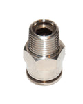 Tube Fitting Male Connector Metal Push In To Connect 1/4" Od X 1/4 Npt