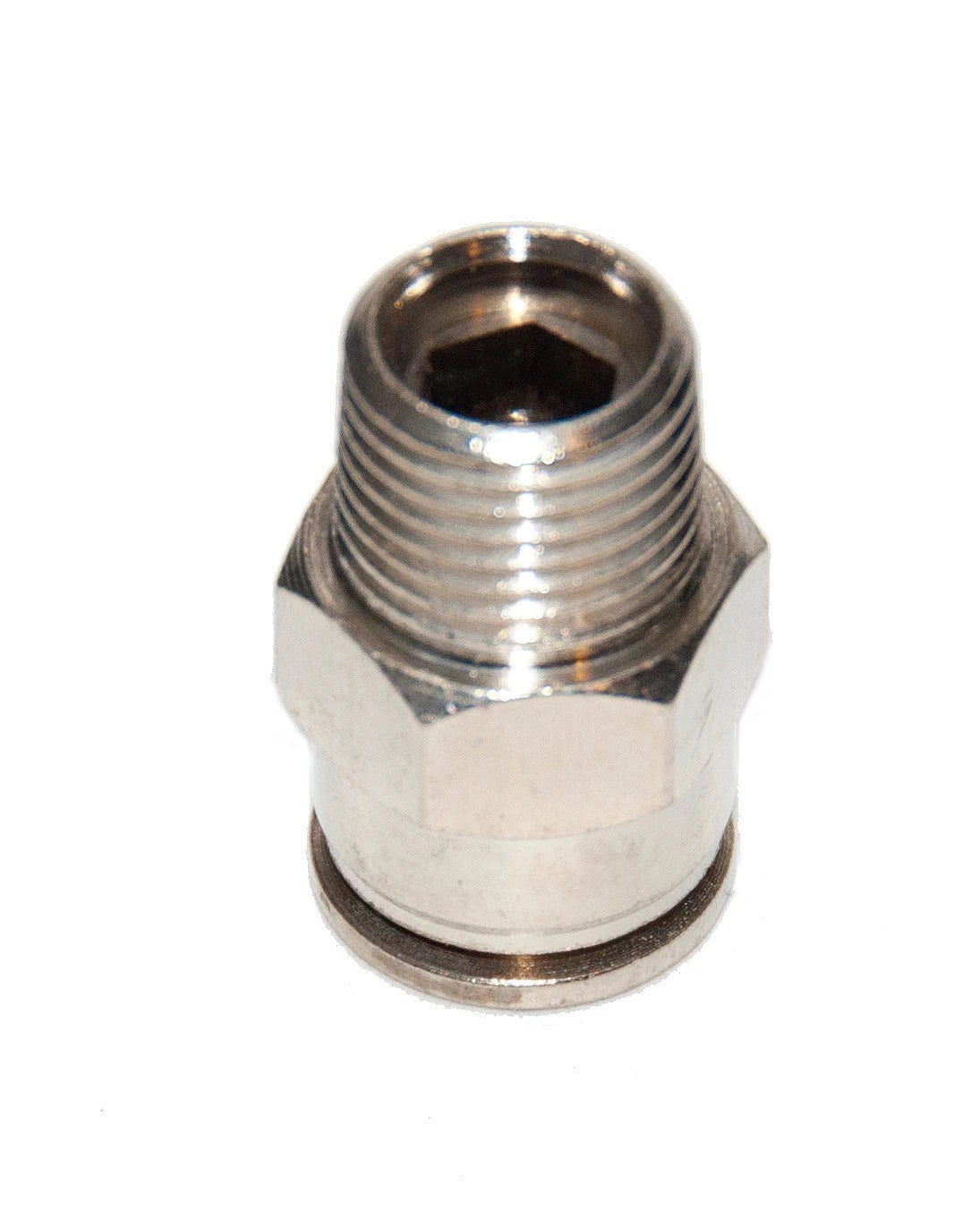 Tube Fitting Male Connector Metal Push In To Connect 1/4" Od X 1/4 Npt