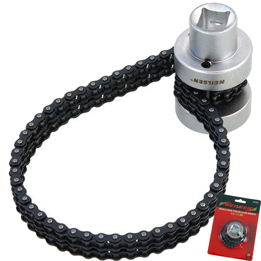Neilsen Double Chain Oil Filter Wrench Spanner Socket Removing Filter