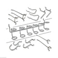 Peg Board Organizers Assorted Hooks Garage Pegboard Hooks Garage Set