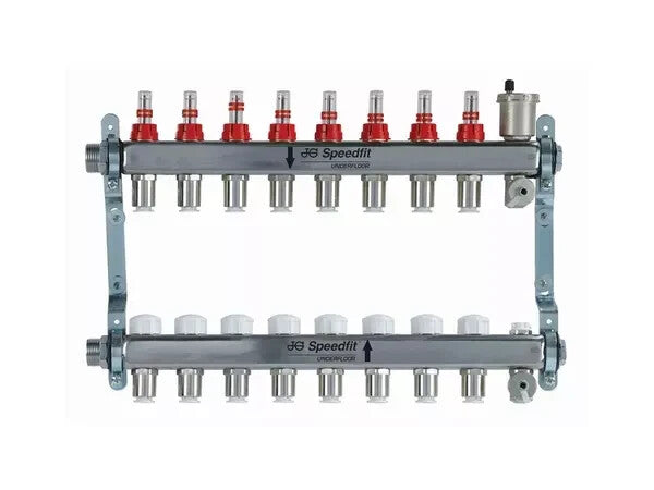 JG Underfloor Manifold with 15mm Push-fit Connections