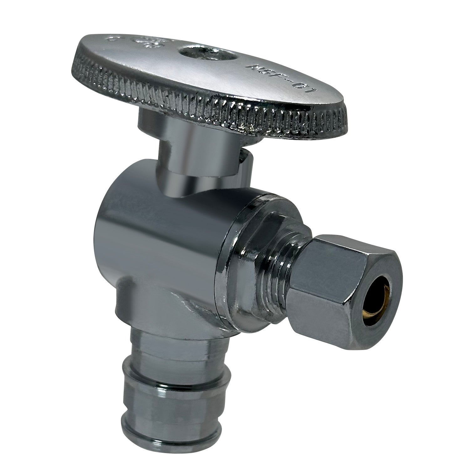 XFITTING 1/2" Pex A x 1/4" OD Compression Angle Valve - 1 Pack