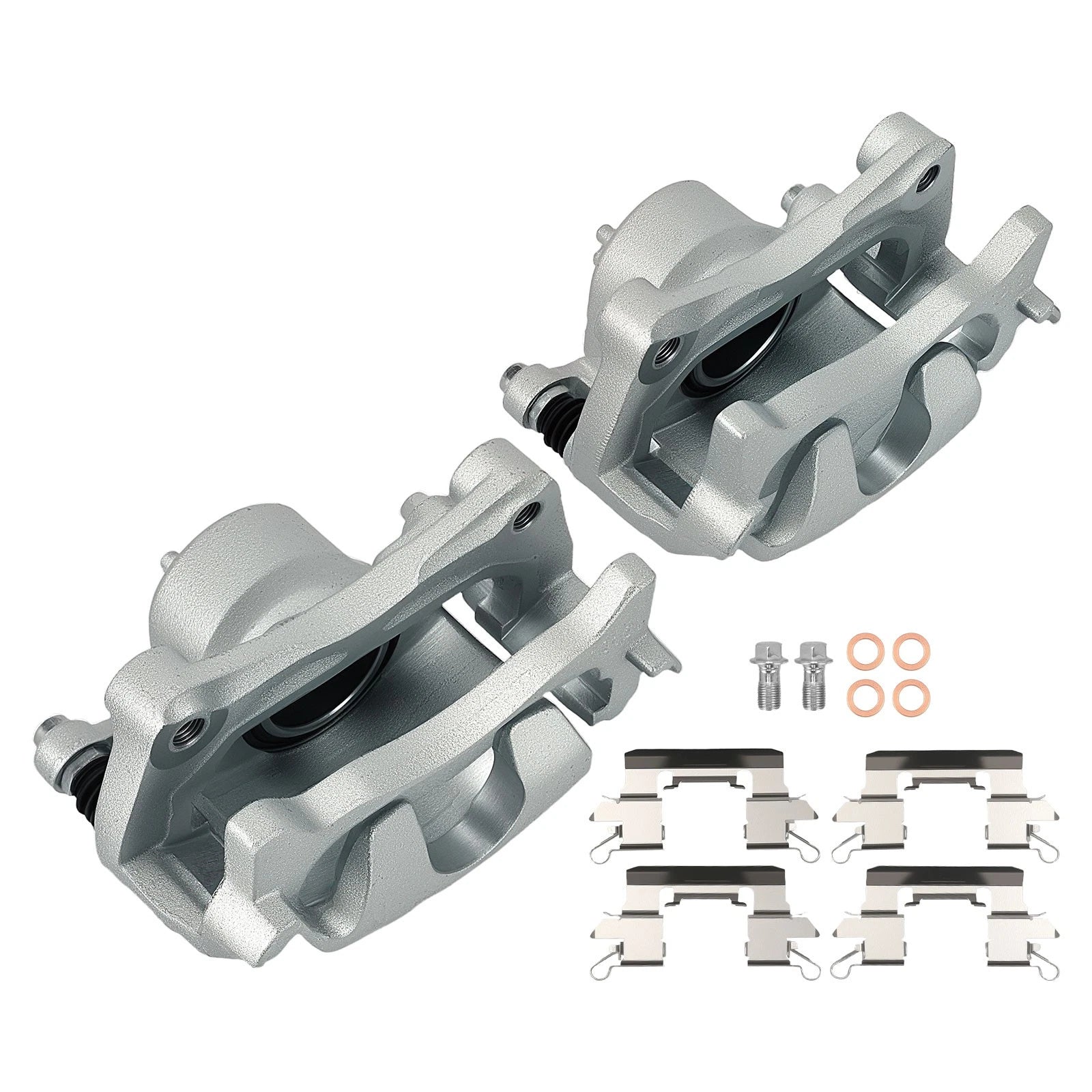 Front Disc Brake Calipers Set w/Bracket for Nissan Altima 2013-2021 Leaf 2014-17