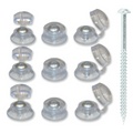 Clear Roofing Strap Caps & Screws 2" (50mm) | Built Supply Co