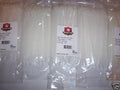 500 White 7" Nylon Wire Zip Ties