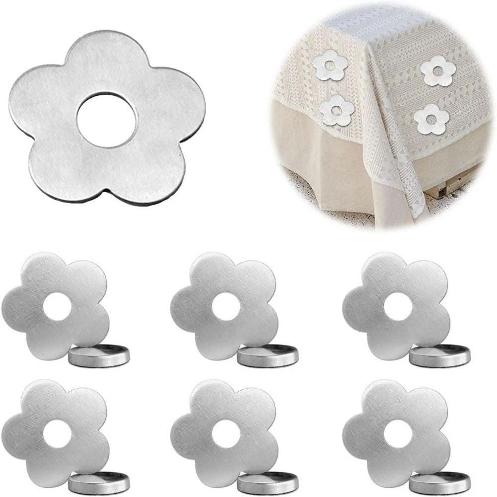 Magnetic Tablecloth Weights Floral Design For Picnics And Parties