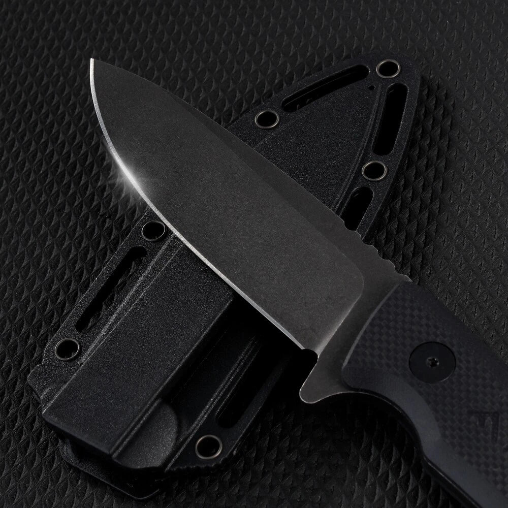 Fixed Blade Hunting Knife 8.5" Full Tang Hiking Survival Knife with Nylon Sheath
