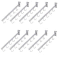 17.5" Chrome Gridwall 5j Hook Waterfall Pegboard Hook Hanger Retail