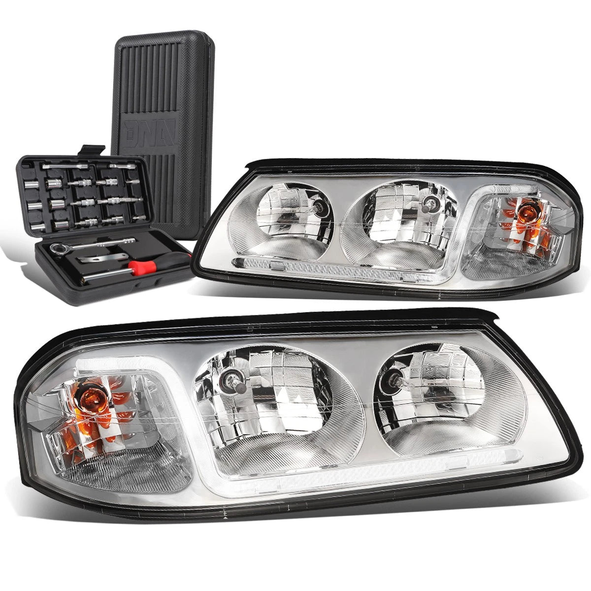 For 2000-2005 Chevy Impala Led Drl Tube Chrome | Built Supply Co