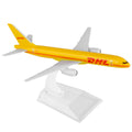 16cm Dhl B757 Cargo Airplane Model 1:400 Alloy Simulation Aircraft