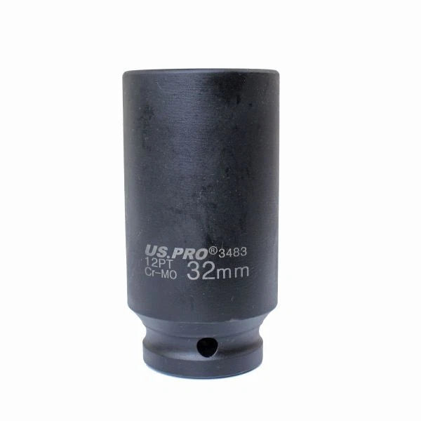32mm Hub Socket Deep Impact Socket 1/2 Dr 12pt Cr-mo 12 Point Axle
