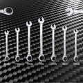 7PCS Ratcheting Combination Wrench Set Metric 8mm-17mm Wrench with