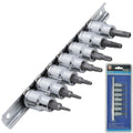 BlueSpot 7pc Male Torx Bit Star Security Socket Set by BlueSpot
