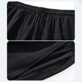 Ice Silk Men's Regular Length Shorts Moderate Elasticity Pure Color