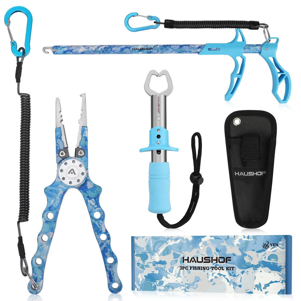 3pack Fishing Tool Kit Aluminum Fish Hook Remover Fishing Plier Fish