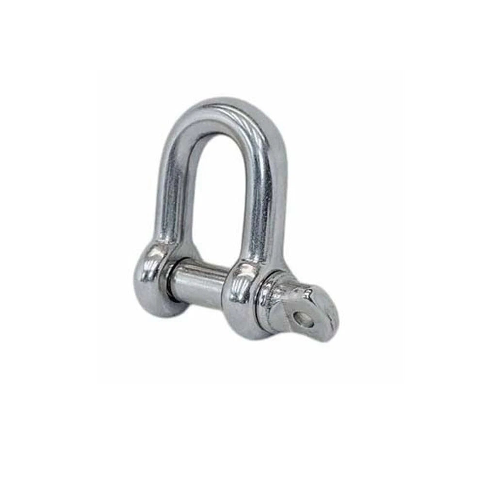 1/2" Screw Pin Chain Shackle 3,000 Lb Wll Forged Stainless Steel T316