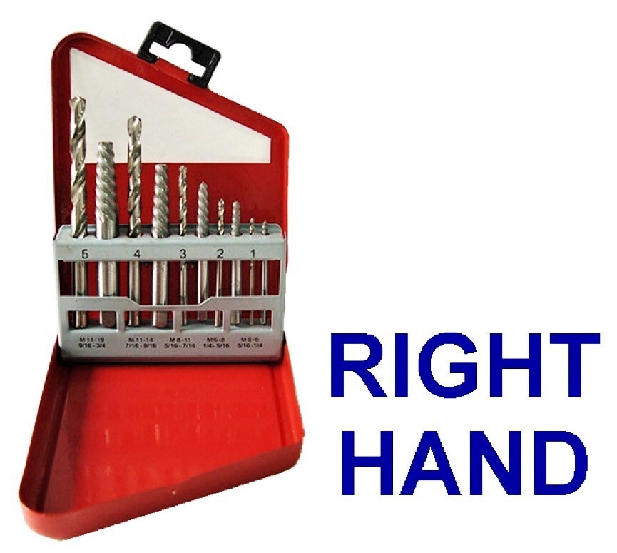 10pc Alloy Right Hand Drill Bit Set