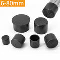 PVC Round External Leg Pad 80mm Blanking End Cap