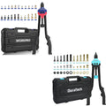 16" Rivet Nut Tool Kit 165pcs/185pcs Metric & Sae Mandrels Manual