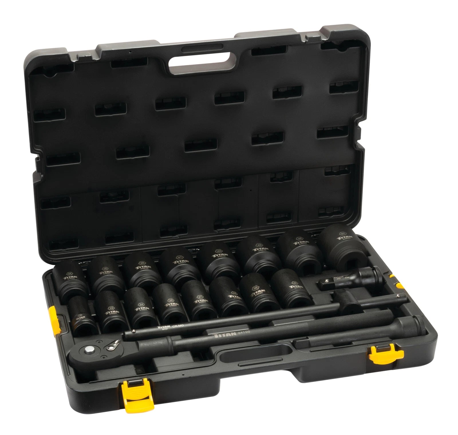 Titan Tools 44002 . 3/4 In. Dr 6 Pt. Metric Impact Socket Set
