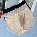 Mens Breathable Sheer Seamless Lace Underwear Briefs With Pouch