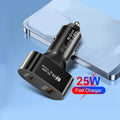 Car Charger Fast Phone Charge USB Type-C PD QC3.0 Charger Adapter