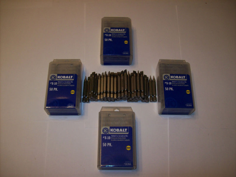 Kobalt 2" Screwdriver Drill Bits - Slotted #8-10 by Kobalt
